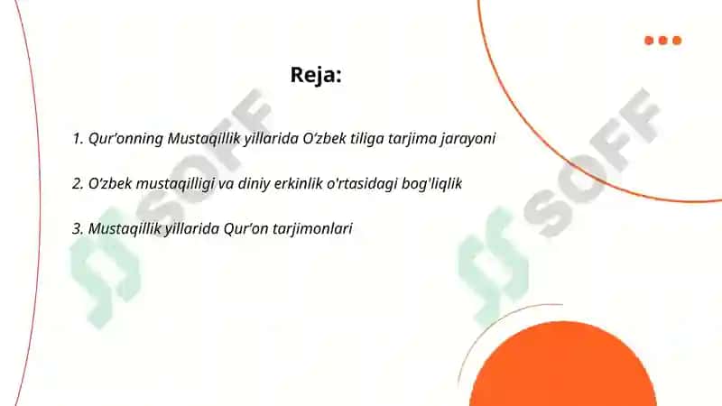 Qurʼonning Mustaqillik yillarida Oʻzbek tiliga tarjima qilinishi va tafsirlari 2