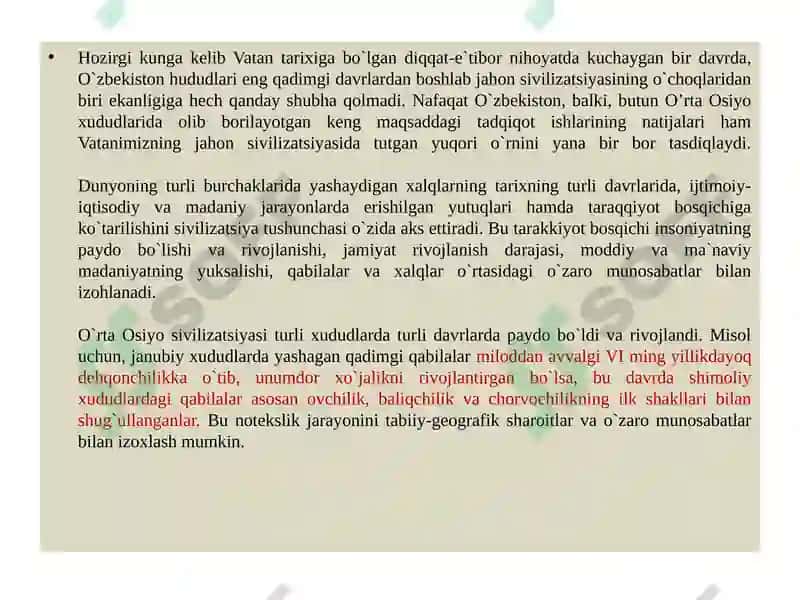 Markaziy Osiyo va Islom sivilizatsiyasi 2