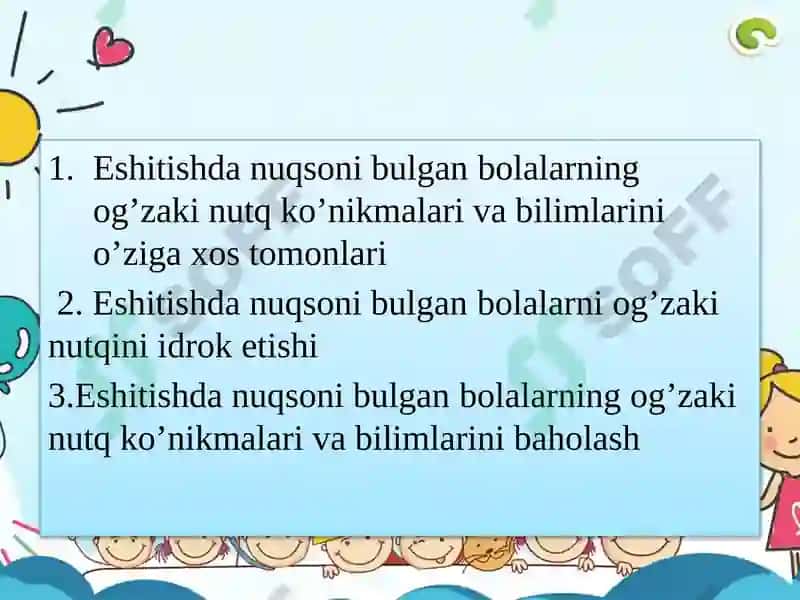 Eshitishda Nuqsoni Bulgan Bolalarning Ogzaki Nutqning Idrok Etishi 2
