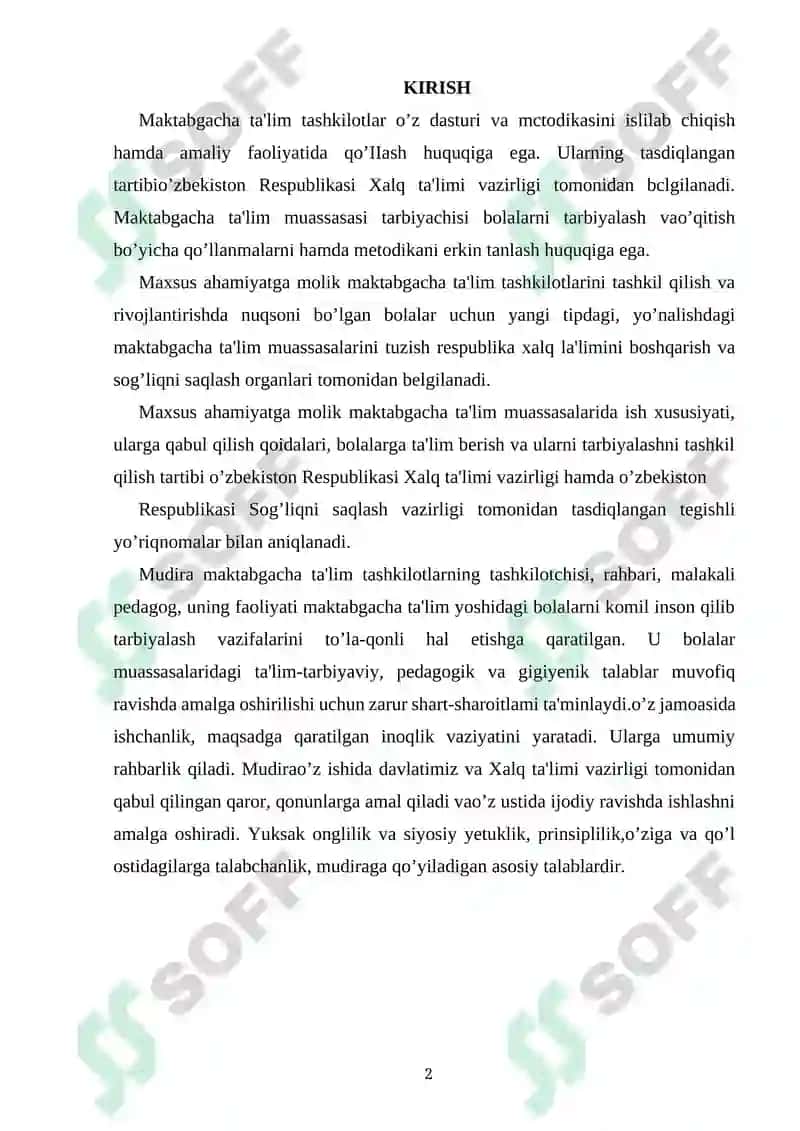 Maktabgacha Ta'lim Tashkilotlari 2