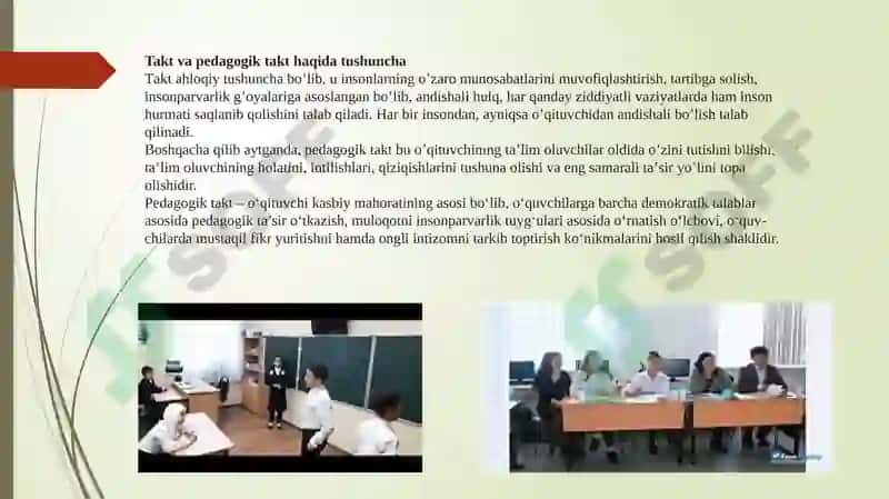 Takt va pedagogik takt haqida tushuncha 2
