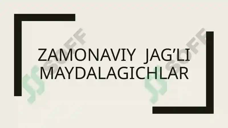 zamonaviy jagʻli maydalagichlar 2