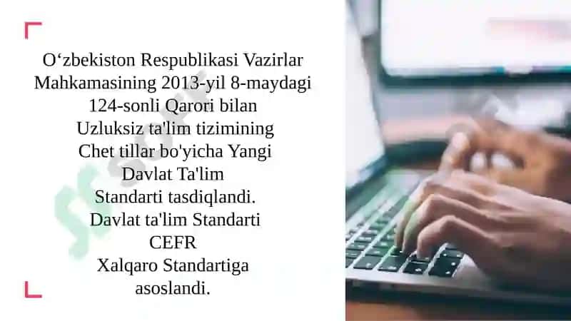 XALQARO DAVLAT TA'LIM STANDARTI 2