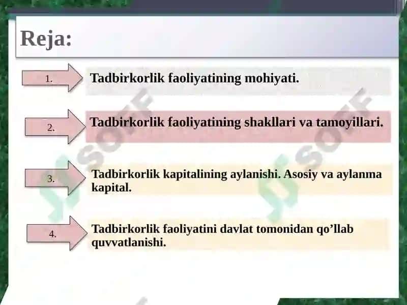 TADBIRKORLIK FAOLIYATI 2