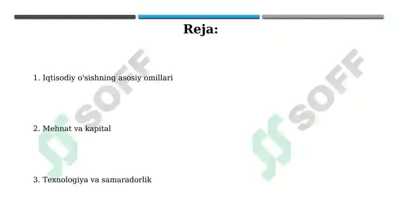 Iqtisodiy oʻsishni omillari 2