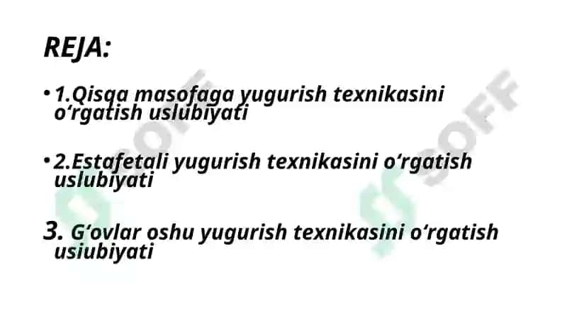 Yengil Atletikada Umumiy va Maxsus Tayyorgarlik Mashqlari 2