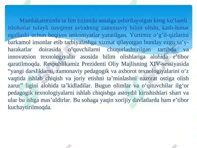 Modellashtirish va o’yinli texnologiyalar 2