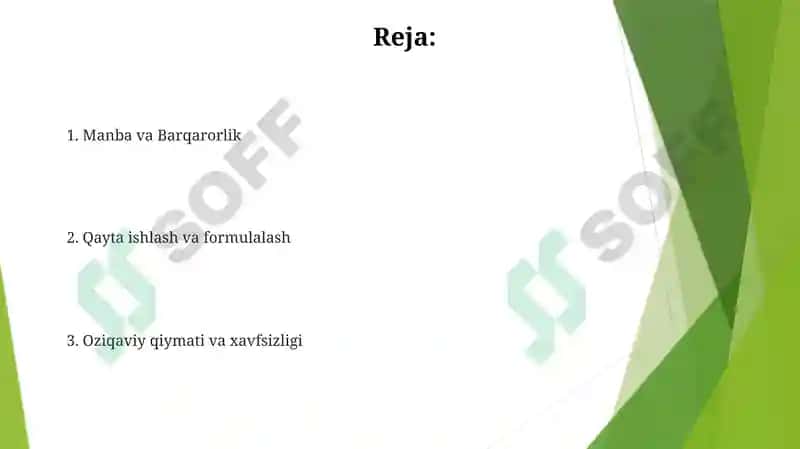 Yog'lar va Moylar 2