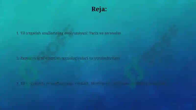 Til o'rgatish uslublarining tarixi va evolyutsiyasi 2