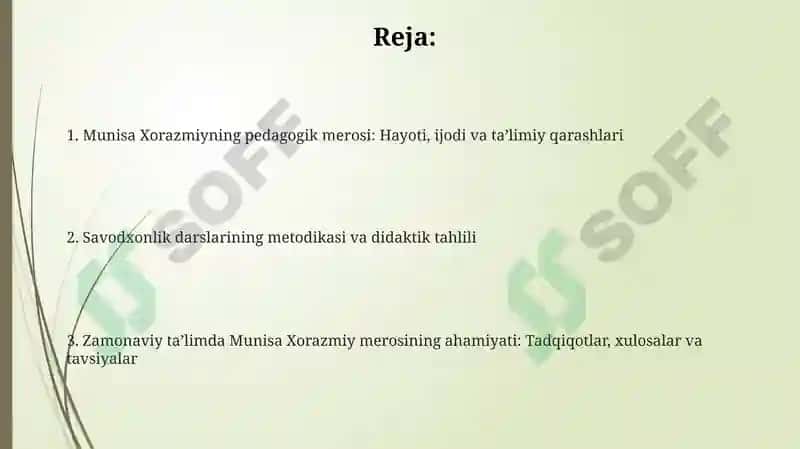 Munisa Xorazmiyning pedagogik merosi 2