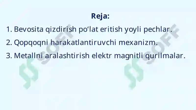Bevosita qizdirish po‘lat eritish yoyli pechlar 2