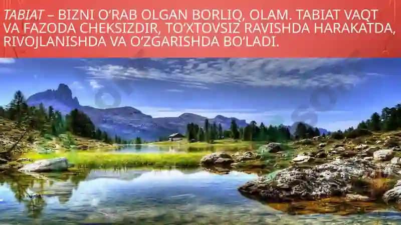 JAMIYAT VA TABIAT O‘RTASIDAGIMUNOSABATLAR 2