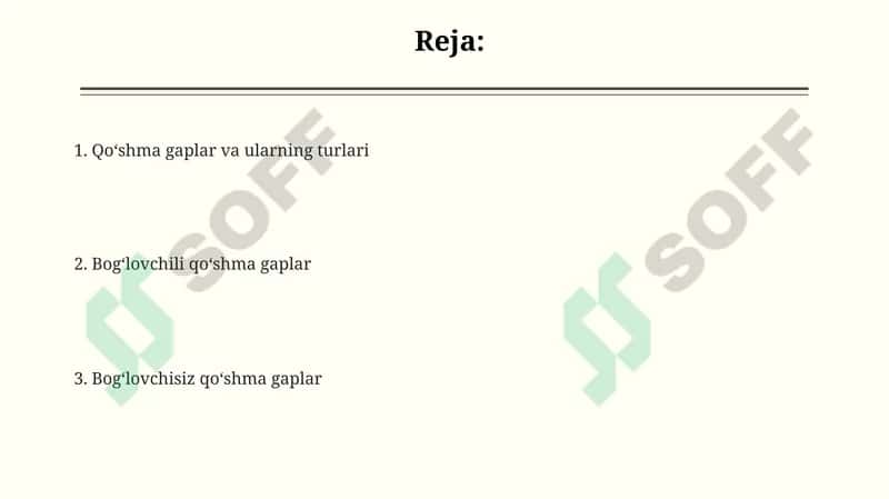 Qoʻshma gaplar va ularning turlari 2
