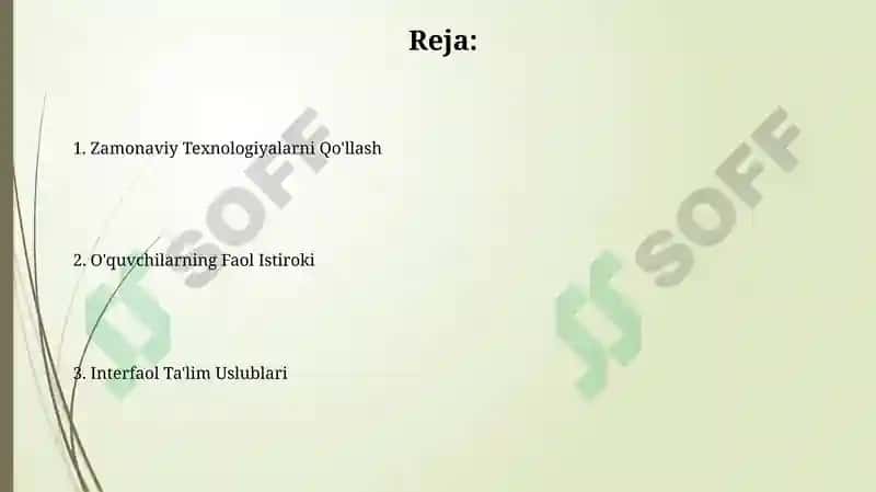 Interfaol Ta'lim Uslublari 2