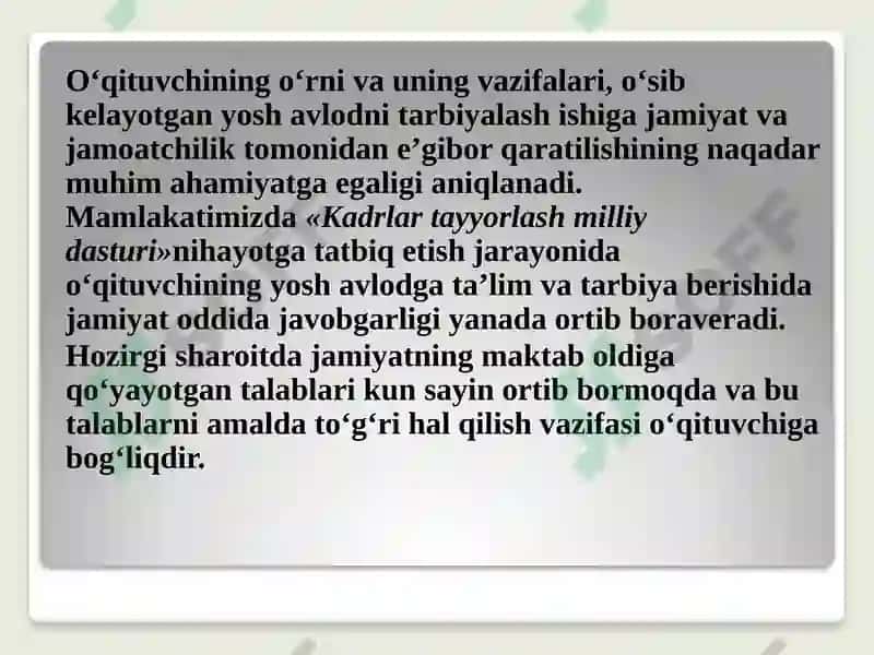 O‘qituvchilarning ota-onalar bilan hamkorlikdagi ishlari 2