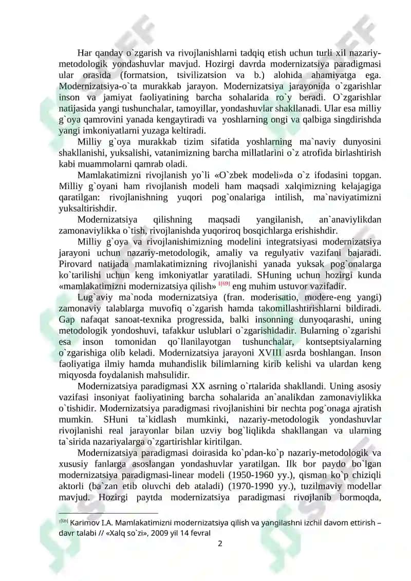 Globallashuv va modernizatsiya 2