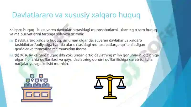 Xalqaro huquq va huquqiy tartib 2