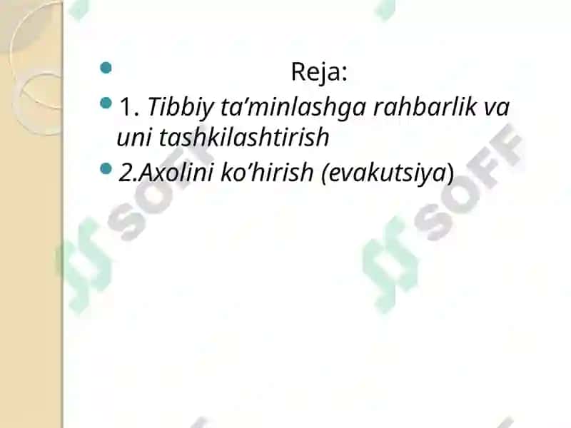 Tibbiy ta’minlash 2