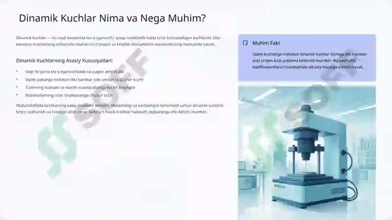 Qisqa muddat ta'sir etuvchi dinamik kuchlar 2