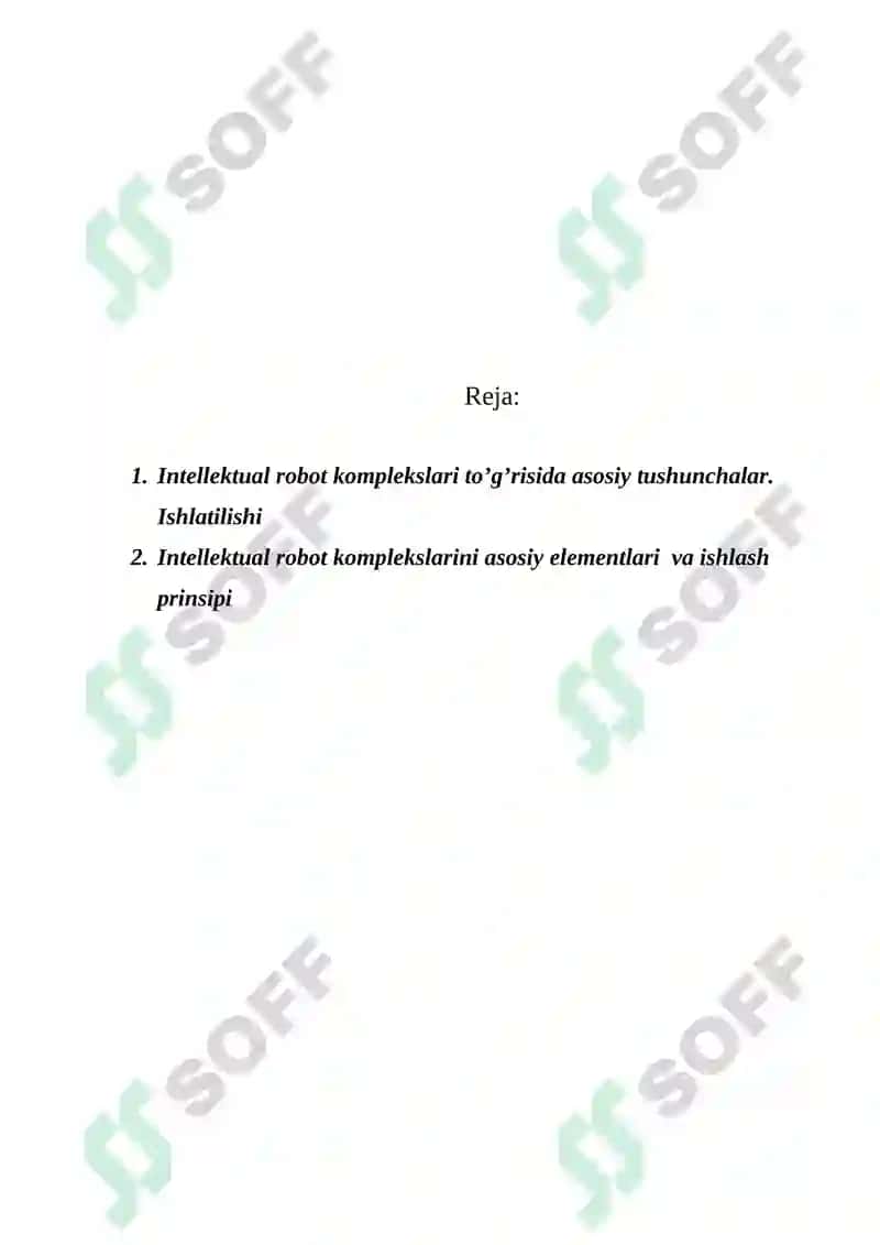 INTЕLLЕKTUАL RОBОT KОMPLЕKSLАRI 2