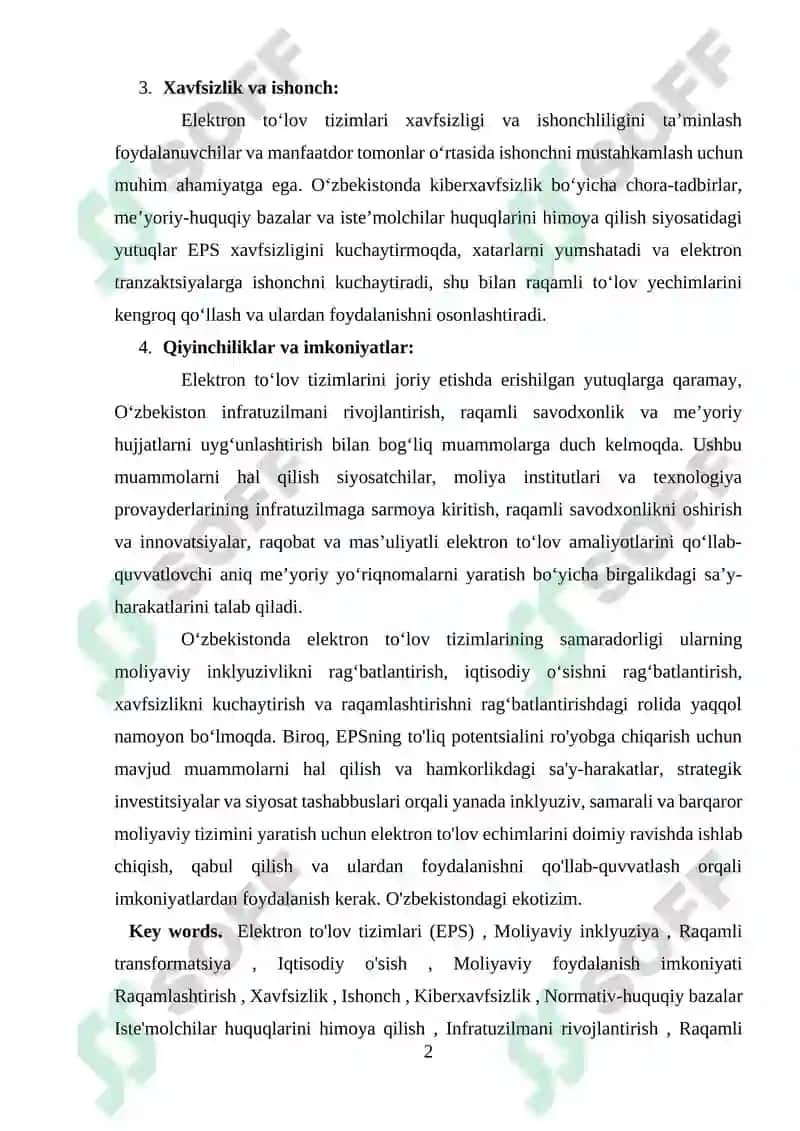 RAQAMLI IQTISODIYOTDA SUNʼIY INTELLEKT TEXNOLOGIYALARINING ISTIQBOLLARI 2