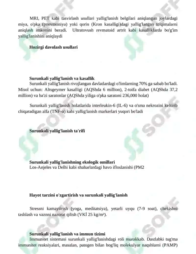 Surunkali yalligʻlanish 2