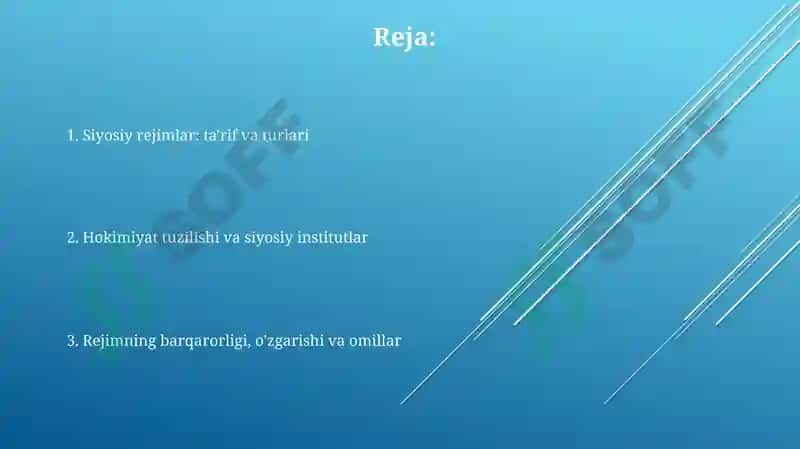 Siyosiy rejim haqida umumiy tushuncha 2