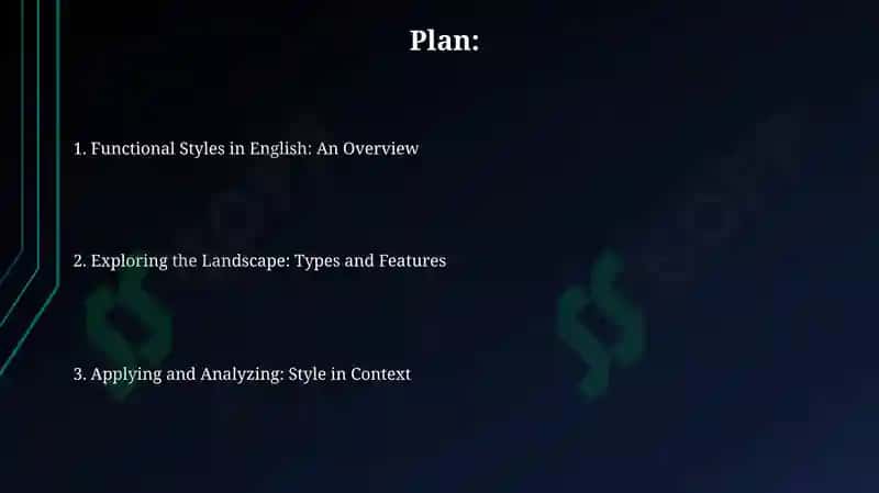 Functional Styles in English: An Overview 2