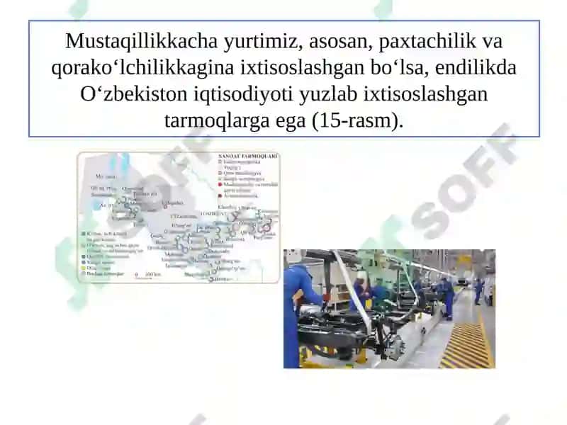 SANOAT MILLIY IQTISODIYOTNING TAYANCH TARMOG‘I 2