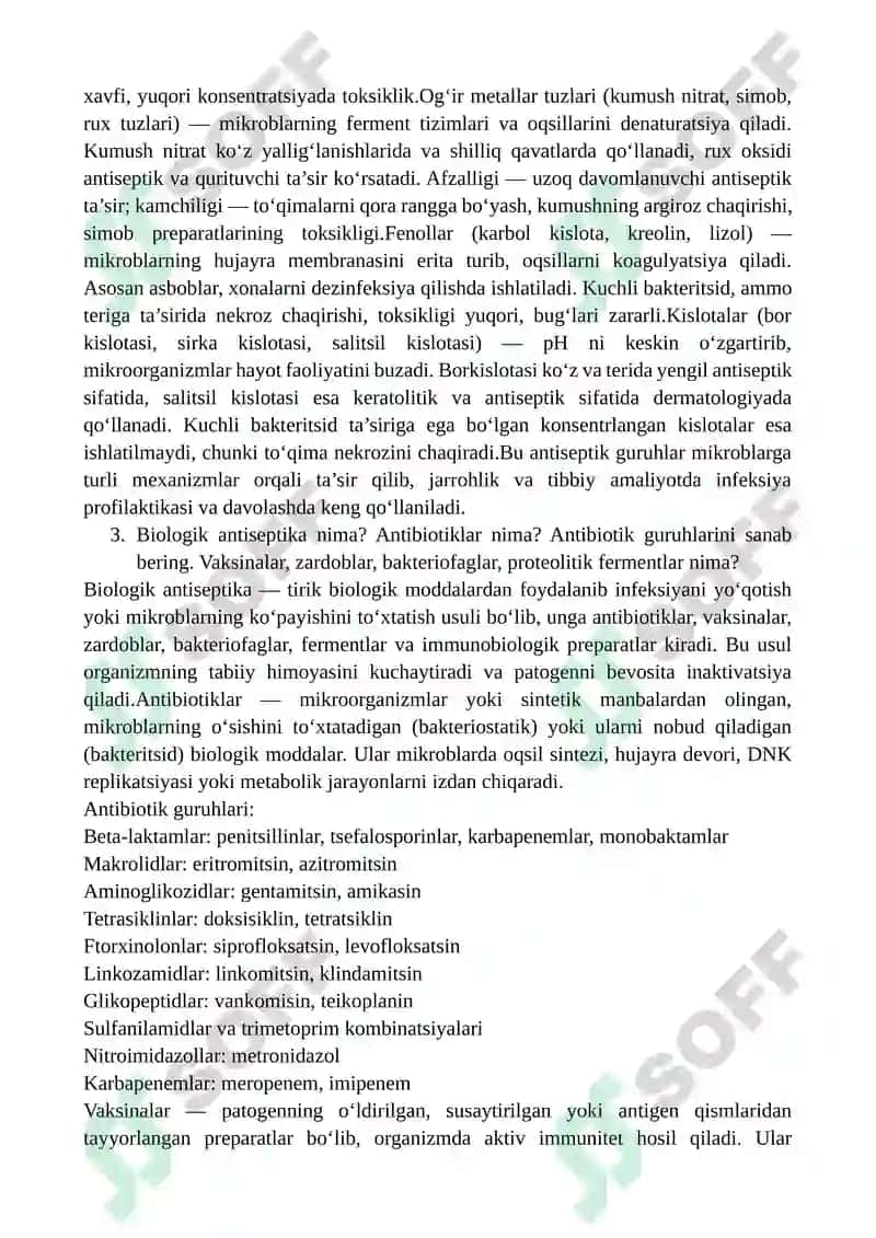 Umumiy Xirurgiya V 3 kurs V smest oraliq savollarga tòlliq javoblar 2