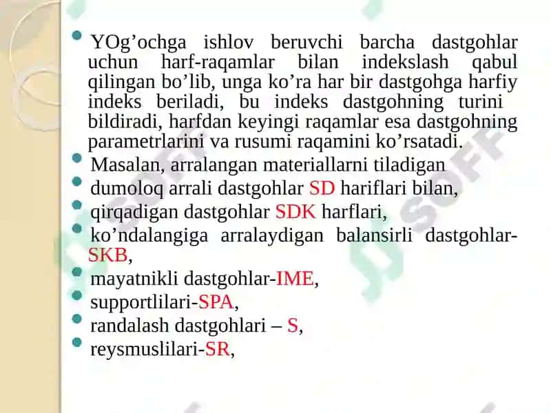 Yog’ochni qayta ishlovchi stanoklar 2