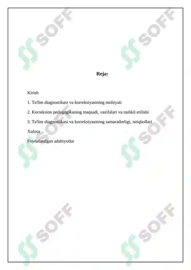 Pedagogik diagnostika va pedagogik korreksiya 2