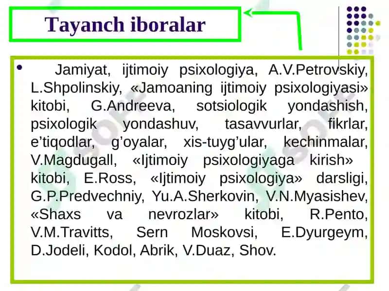 IJTIMOIY PSIXOLOGIYANING PREDMETI 2