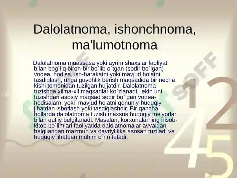 Xizmat yozishmalari 2