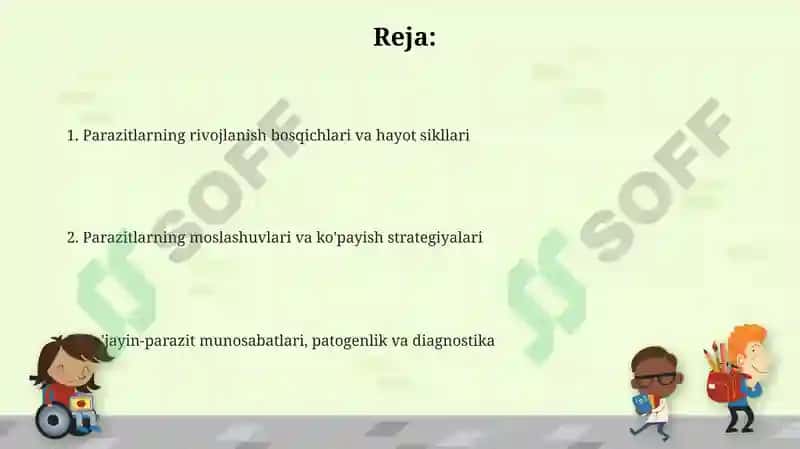 Parazitlarning rivojlanish shakllari 2