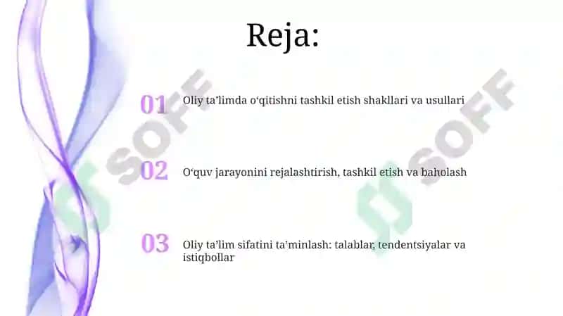 Oliy ta'limda o'qitishni tashkil etish shakllari va usullari 2