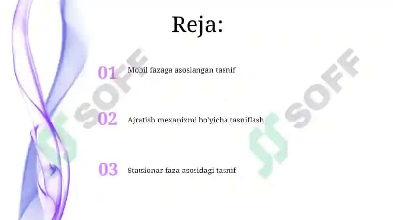 Xromatagrafik tahlil usullarini sinflanishi 2