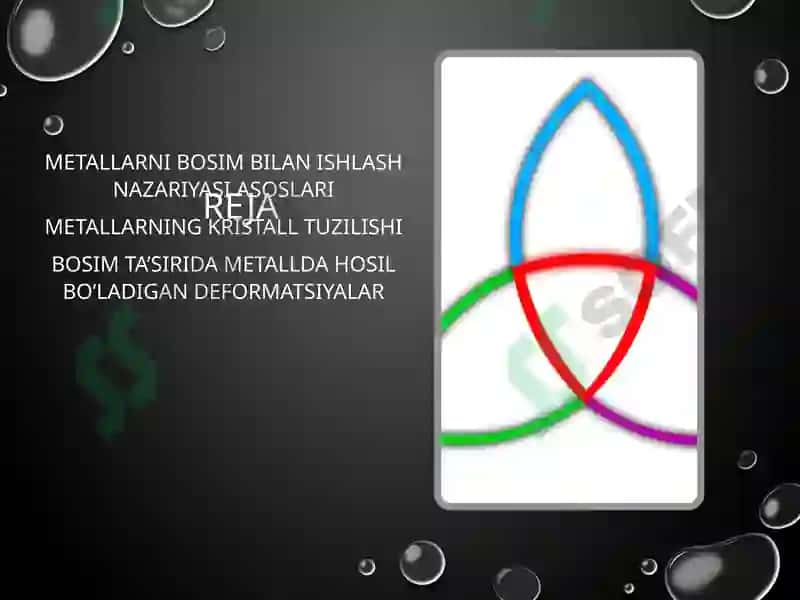 Metallarni bosim bilan ishlash nazariyasi 2