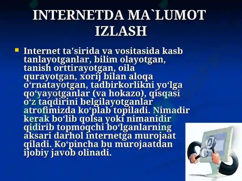 Internetda axborot qidiruv tizimi 2