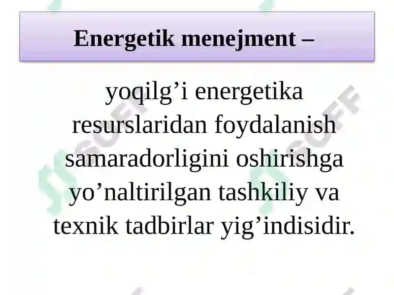 Energetik menejment 2