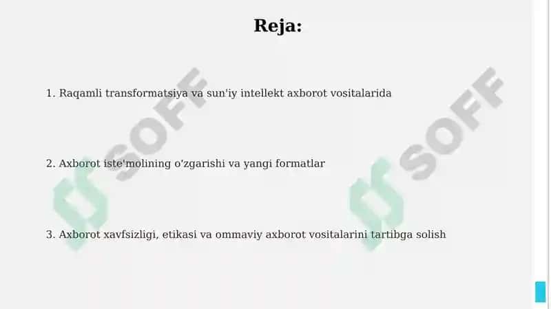 Raqamli transformatsiya va axborot vositalarining kelajagi 2