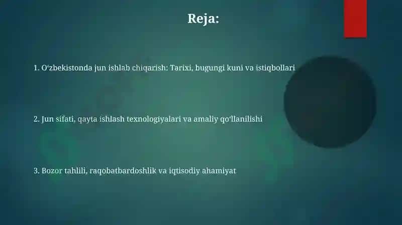 Oʻzbekistonda ishlab qoʻy jun tolalari 2
