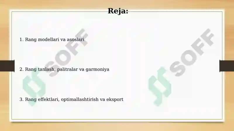 Vektorli grafik muharrir ranglar bilan ishlash 2