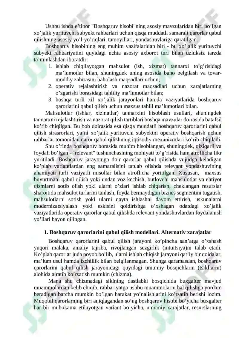 Boshqaruvchilar va qaror qabul qilish 2