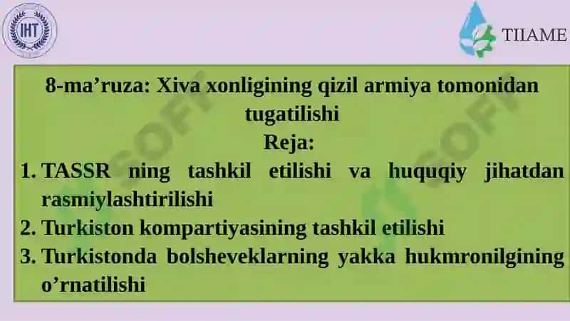 Xivaxonligidagi ahvol hamdaxon hokimiyatining ag’darilishi 2