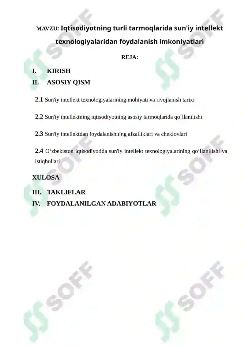 “Iqtisodiyotda axborot komunikatsion texnologiyalar va tizimlar’’ fanida tayyorlagan LOYIHA ISHI 2