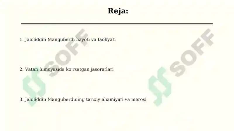 Jaloliddin Manguberdi-Vatan himoyachisi 2