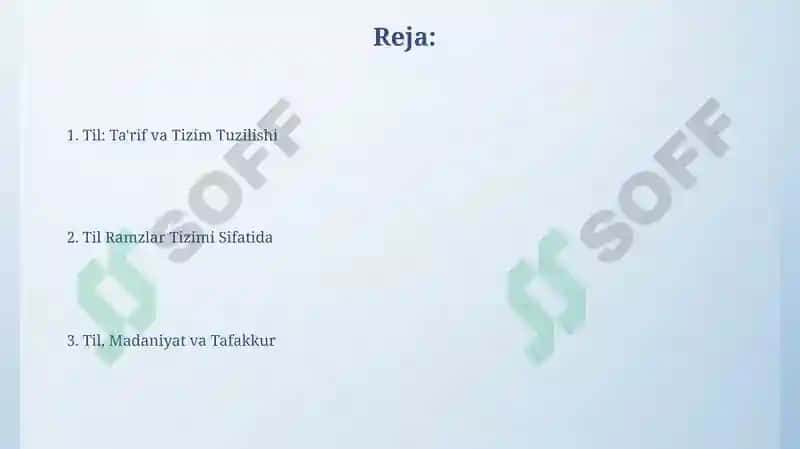 Til sistema va ramzlar tizimi sifatida 2