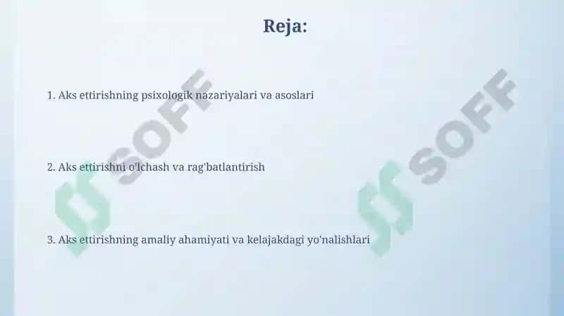 Tafakkur borasidagi psixologik nazariyalar va operatsiyalari 2