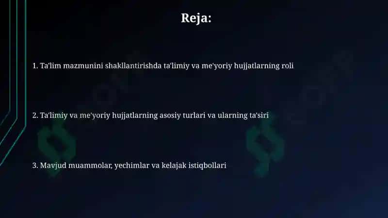 O‘quv-meyoriy hujjatlar 2